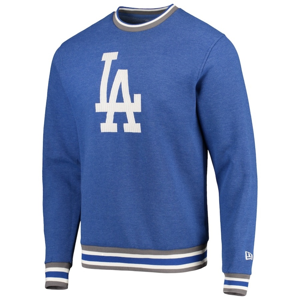 Men’s Small Los Angeles Dodgers Crewneck Sweatshirt Blue NewEra